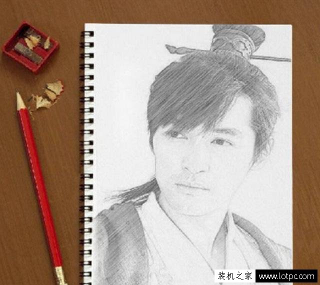 利用PS軟件將人物圖片轉成鉛筆畫，photoshop鉛筆畫制作教程
