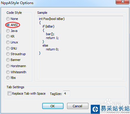 Notepad++ 中代碼格式化插件NppAStyle