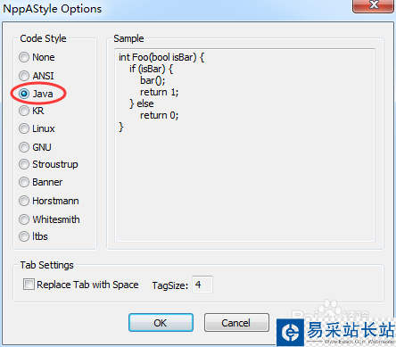 Notepad++ 中代碼格式化插件NppAStyle