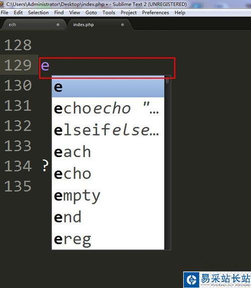 sublime text如何設置自動補全?