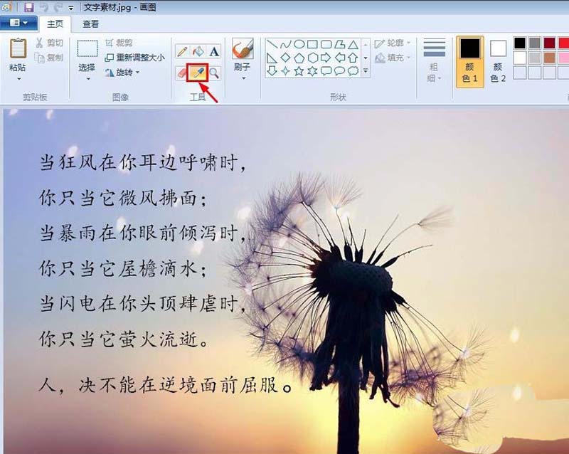 畫圖工具,文字