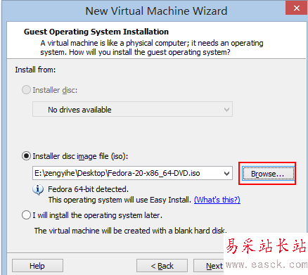 vmware安裝fedora20