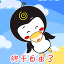 終于自由了