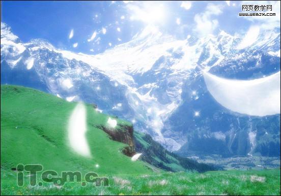 photoshop照片合成教程:夢(mèng)幻雪山-網(wǎng)頁(yè)設(shè)計(jì)
