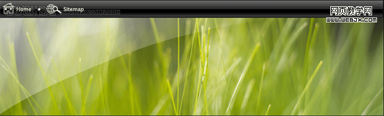 photoshop簡單規劃vista風格網站首頁布局-webjx.com