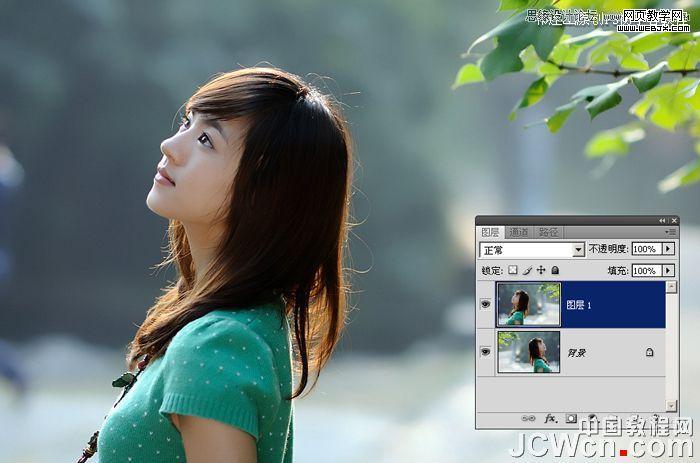 photoshop快速定格美女照片_網頁設計