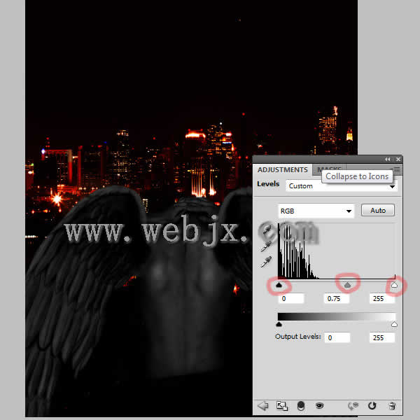 photoshop照片合成:惡魔炸毀城市特效_網頁設計