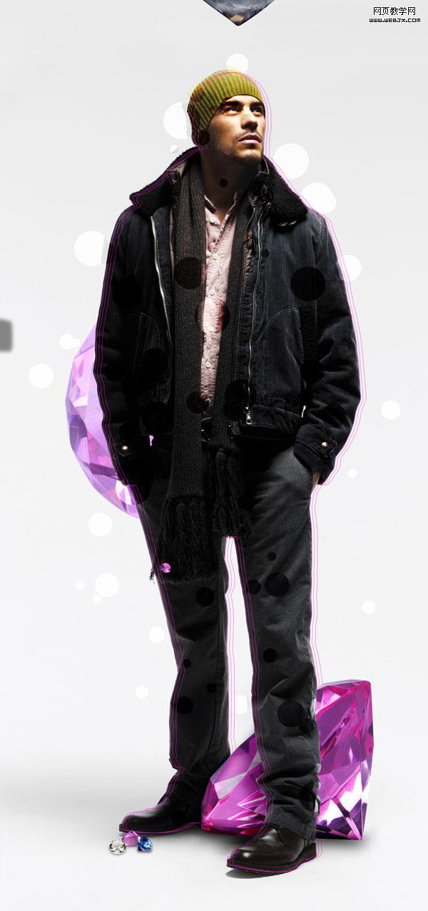 photoshop合成創意驚人的鉆石廣告設計-www.webjx.com