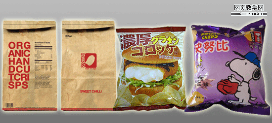 作品欣賞:塑料包裝袋的設計實例_網頁設計