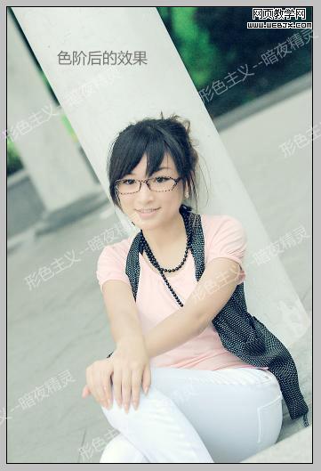 photoshop照片調色:朦朧色彩美女照片-www.webjx.com
