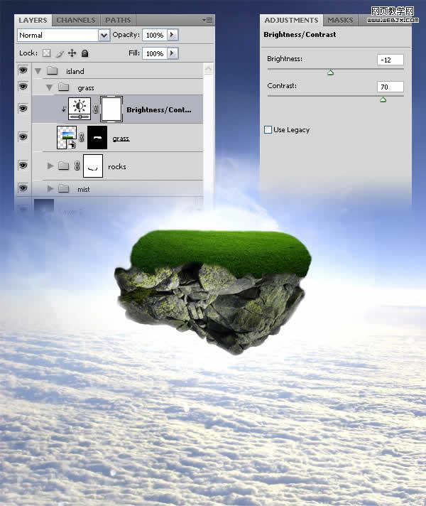 photoshop合成教程:夢幻的和平的圣地_網頁設計
