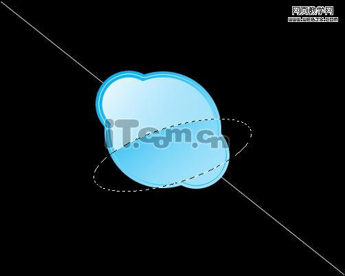photoshop制作一個skype的logo
