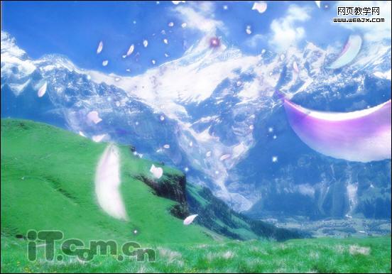 photoshop照片合成教程:夢(mèng)幻雪山-網(wǎng)頁(yè)設(shè)計(jì)
