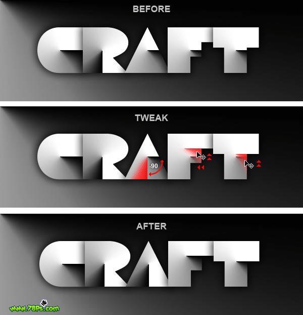 photoshop快速制作漂亮的剪紙字_webjx.com