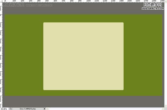 ps教程:用photoshop制作綠色調網站首頁模板-www.webjx.com