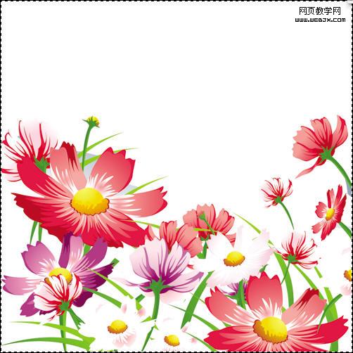 photoshop為美女衣裳添加漂亮花紋