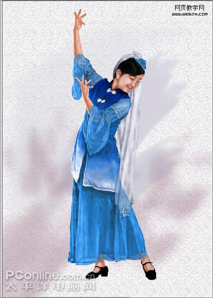 photoshop cs4教程：繪制個性化的回族服裝-webjx.com