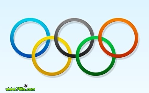 photoshop入門:繪制立體效果奧運五環效果圖_webjx