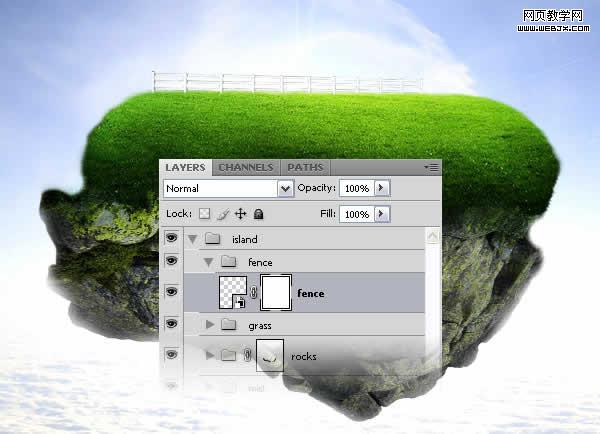 photoshop合成教程:夢幻的和平的圣地_網頁設計