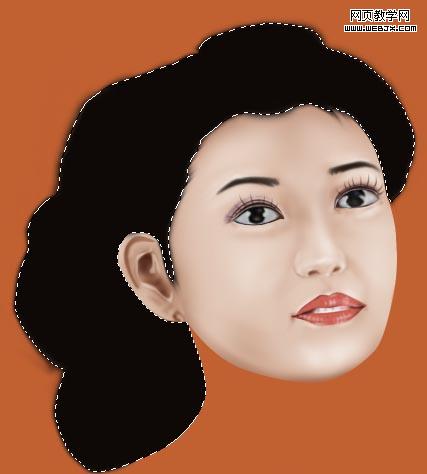 ps鼠繪教程:漂亮的卡通風格古裝美女_網頁設計