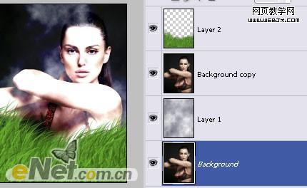photoshop打造美女與香水商業(yè)廣告