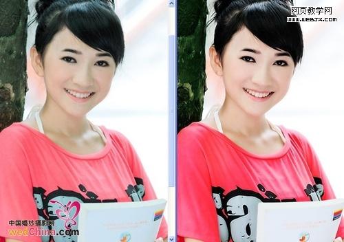 ps圖片合成教程:清新靚麗數碼寫真美女照片_webjx.com