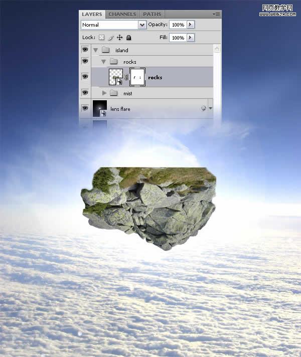 photoshop合成教程:夢幻的和平的圣地_網頁設計