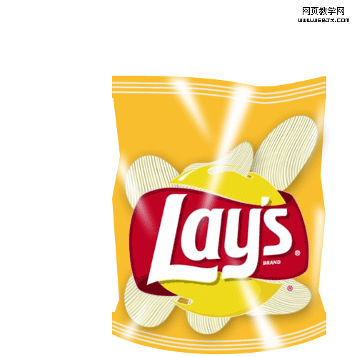 photoshop繪制撕開口的樂(lè)事美味薯片塑料包裝_網(wǎng)頁(yè)設(shè)計(jì)