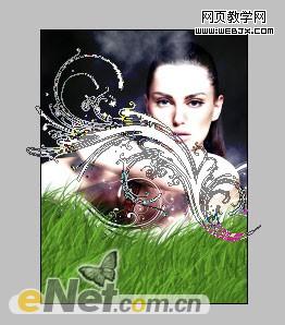 photoshop打造美女與香水商業(yè)廣告