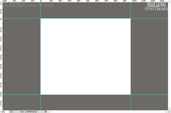 ps教程:用photoshop制作綠色調網站首頁模板-www.webjx.com