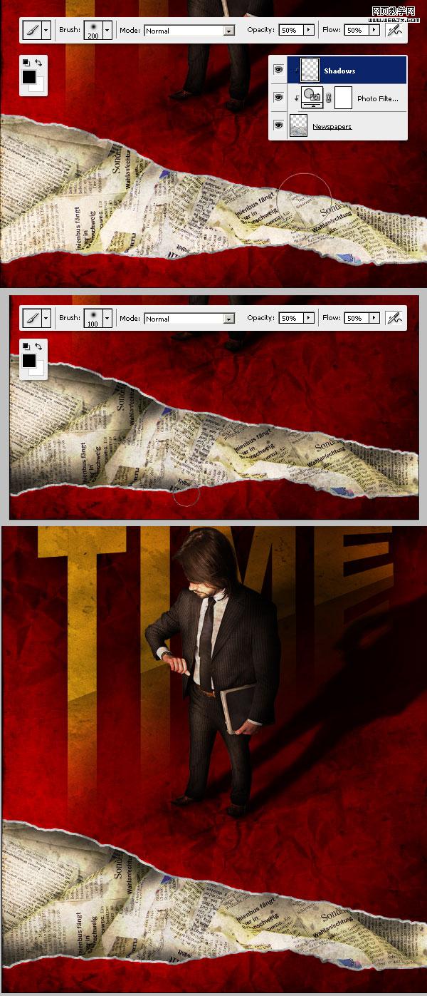 photoshop合成教程：建構主義職場海報_webjx.com