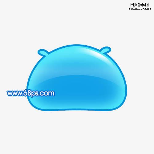 photoshop繪畫一個可愛的饅頭qq表情