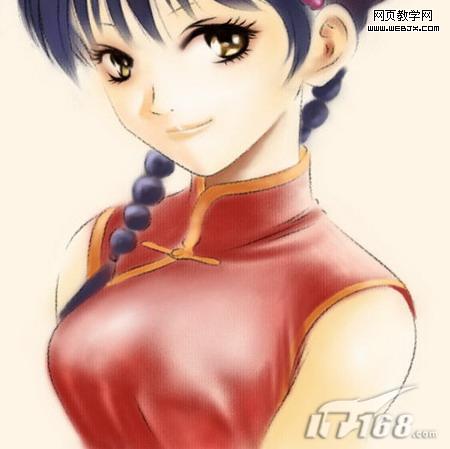 photoshop鼠繪教程：繪制水彩風(fēng)格卡通mm_網(wǎng)頁設(shè)計(jì)