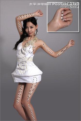 photoshop把普通照片變時尚雜志模特-www.webjx.com
