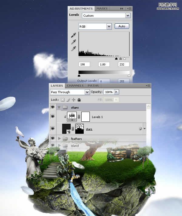 photoshop合成教程:夢幻的和平的圣地_網頁設計