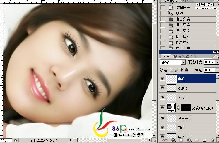 photoshop教程:美女照片轉(zhuǎn)仿手繪細(xì)致教程_網(wǎng)頁(yè)設(shè)計(jì)
