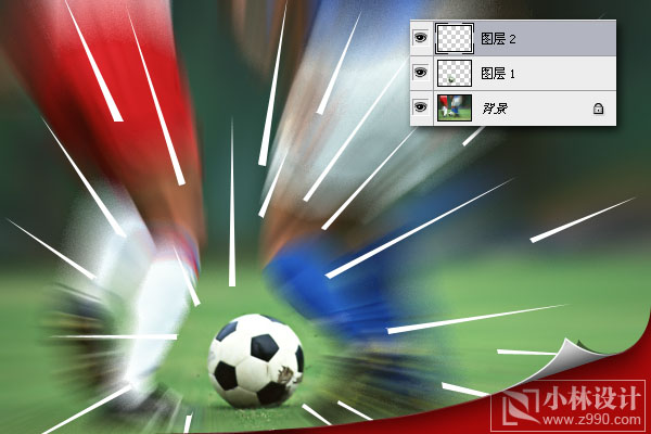photoshop實例教程:速度足球_webjx.com