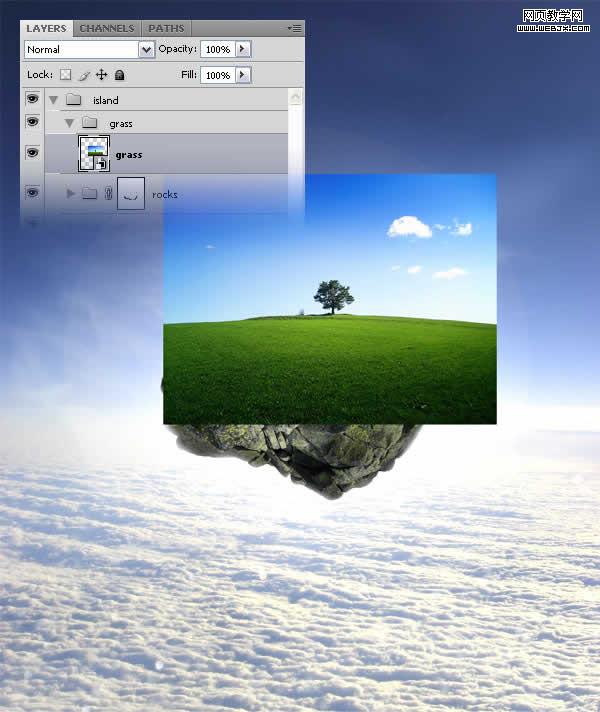 photoshop合成教程:夢幻的和平的圣地_網頁設計