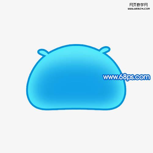 photoshop繪畫一個可愛的饅頭qq表情