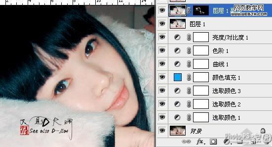 ps調色教程:卡通仿手繪美女-www.webjx.com