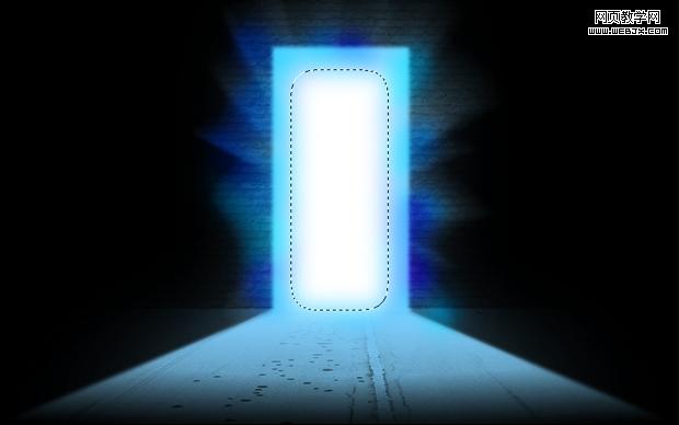ps合成教程:走進(jìn)神秘發(fā)光之門的男孩-webjx.com