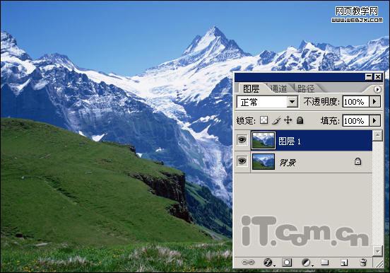 photoshop照片合成教程:夢(mèng)幻雪山-網(wǎng)頁(yè)設(shè)計(jì)