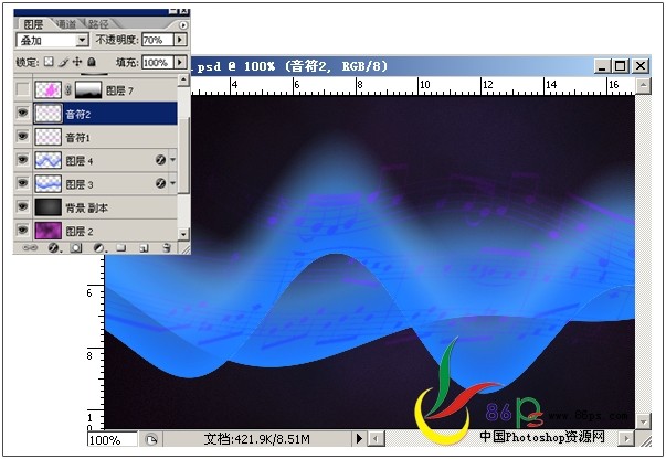ps教程:繪制吉他音樂海報_webjx.com