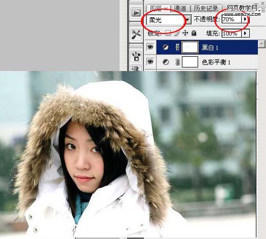 photoshop給偏暗的影樓照片潤色