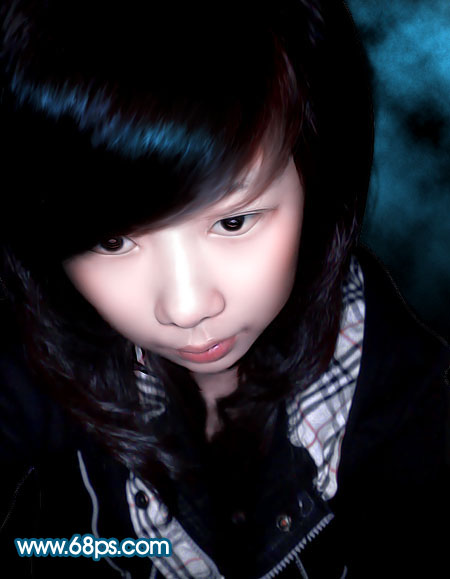 photoshop修復調色模糊美女照片_webjx.com