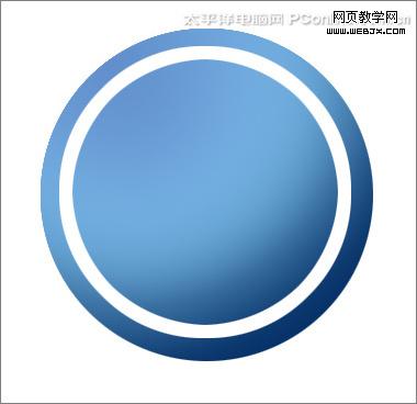 photoshop鋼筆工具繪制大眾汽車車標_www.webjx.com