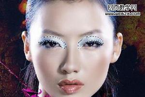 ps修飾照片教程:化妝照片中的眼影和唇彩處理_webjx.com