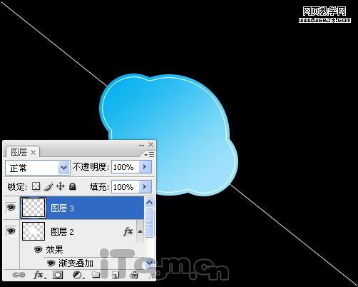 photoshop制作一個skype的logo