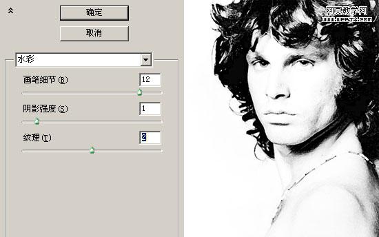 photoshop合成抽象的水彩人像畫