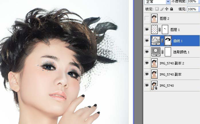 photoshop磨皮教程:修飾艷麗美女肌膚_webjx.com